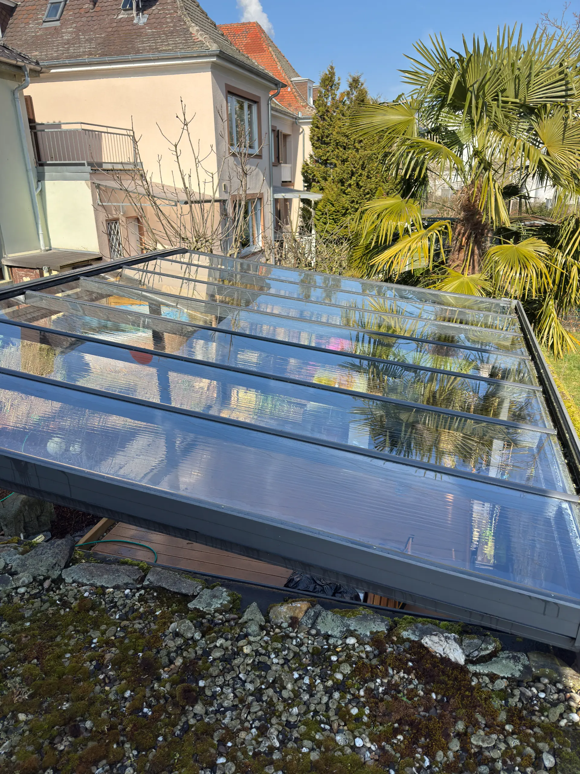 Wintergartenreinigung sauberes Glasdach Rhein-Main RELTRO